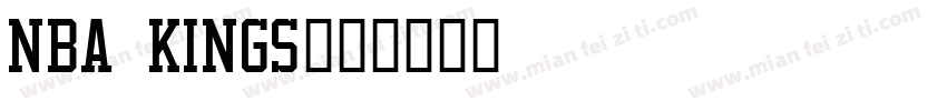NBA Kings字体转换